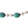 Chinese Turquoise with White Baroque Pearl Necklace (Alone) - Image 2