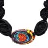 Handmade Fabric Medallion Necklace - Image 2