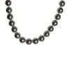 Mother of Pearl - Dark Silver Necklace and Earring Set