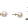 Creamy White Mother of Pearl Earrings - Image 3