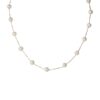 Tin Cup - White Pearls Necklace - 18 Inches
