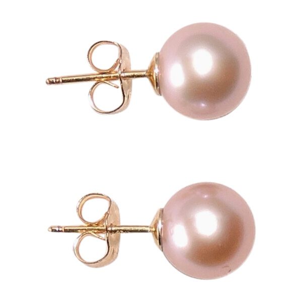 Mauve Pearl Earring Studs - Image 3