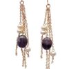 Pearl with Amethyst Necklace and Earring Set - Image 2
