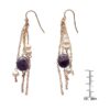 Pearl with Amethyst Necklace and Earring Set - Image 3