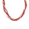 Pearl Twisted with Strands of Red Coral