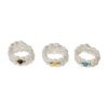 Fun, Fun - Set of 3 Pearl Rings - One Size Fits All - Image 2