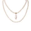 Baroque Pearl Rope with Removable Natural Shell Pendant