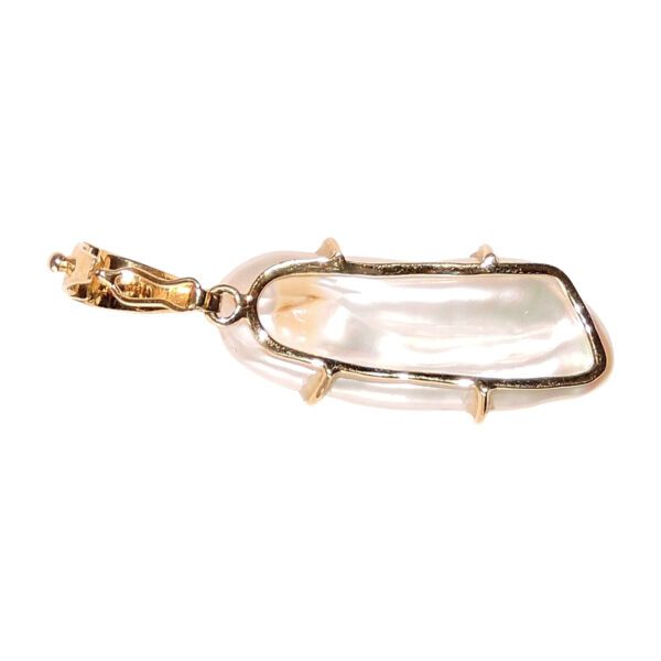 Baroque Pearl Rope with Removable Natural Shell Pendant - Image 6