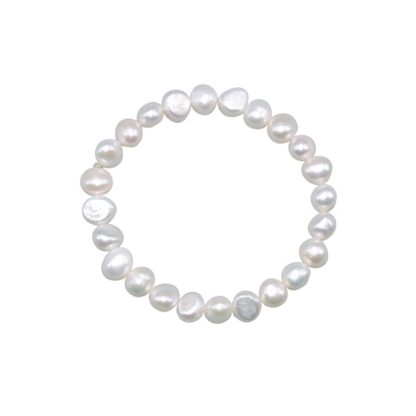 One-Size-Fits-All Stretch Baroque Pearl Bracelet