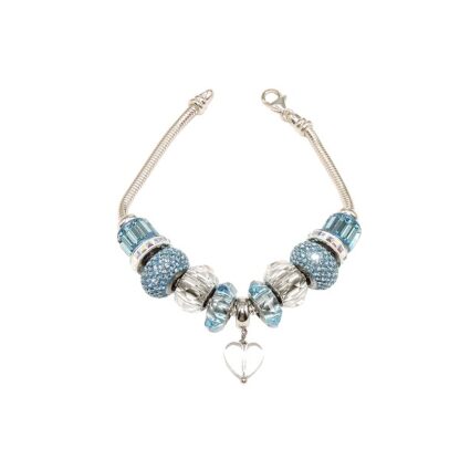 Aqua Marine Crystal Bracelet - Image 2