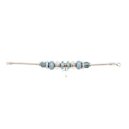 Aqua Marine Crystal Bracelet - Image 3