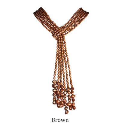 3-Strand-Seed-Pearl-Open-Style-Necklace-Brown