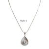 Blister Teardrop Pendant with Silver - Choose from 5 Styles