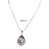 Blister Teardrop Pendant with Silver - Choose from 5 Styles - Image 2