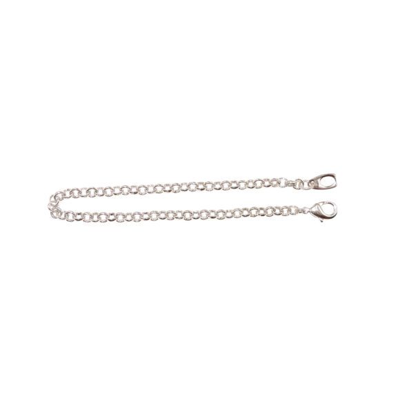 Chain:  Silver Link Bracelet Chain - 7 Inches