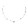 Tin Cup - White Pearls on Gold Snake Chain - 16 Inch