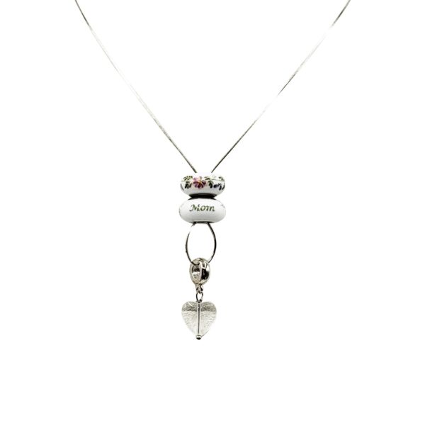 MOM Vertical Beaded Necklace