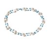 Baroque Mother of Pearl with Turquoise and Crystal Long Style Necklace - Image 3