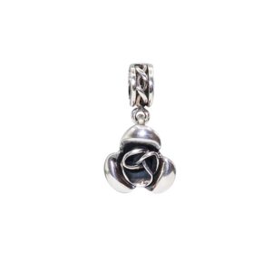 Silver Rose Charm