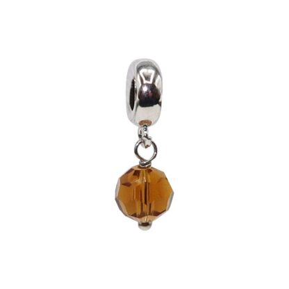 Brown Crystal Charm