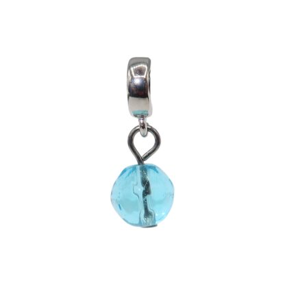 Aqua Marine Crystal Charm