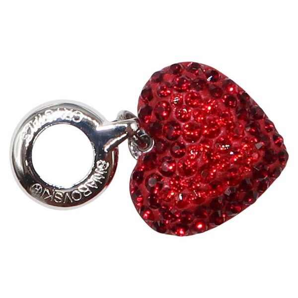 Red Crystal Heart Charm - Image 2