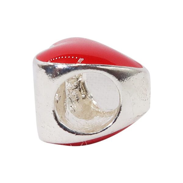 Red Heart Shaped Bead - Image 2