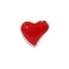 Red Heart Shaped Bead