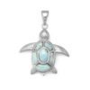 Larimar Turtle Pendant
