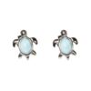 Larimar Turtle Earrings