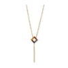 Amber and Gold Drop Necklace