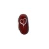 Open Heart Glass Bead