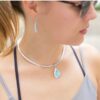 Larimar Pear-Shaped Pendant - Image 2