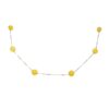 Yellow Jade Tin Cup on Silver - Choose from 16 or 18 Inch