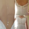 Back-Front Dainty and Sweet Pearl-n-Silver Necklace - Image 4