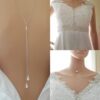Back-Front Dainty and Sweet Pearl-n-Silver Necklace - Image 3