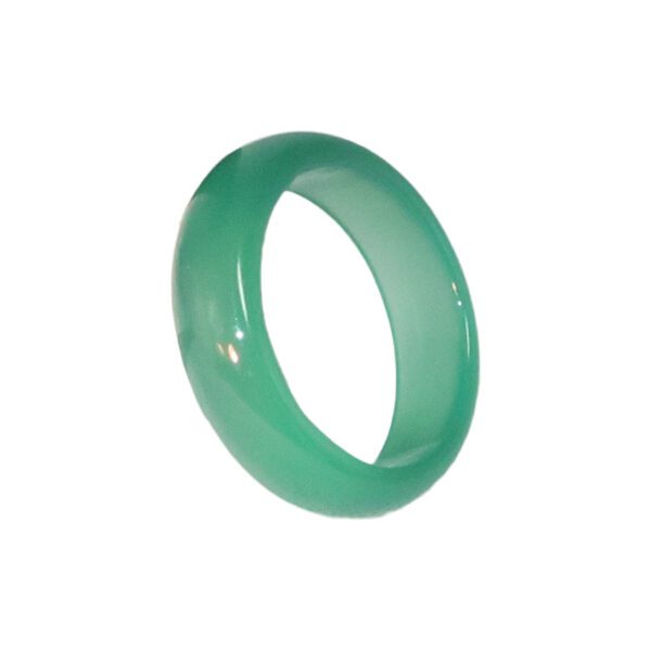 Jade - Solid Green Jade Band Rings: Available in Average and Wide Widths in Multiple Sizes - Image 4