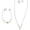 Square Pearl Necklace, Bracelet and Earring Set (Each piece is also sold separately) - Image 4