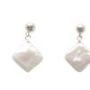 Square Pearl Necklace, Bracelet and Earring Set (Each piece is also sold separately) - Image 2