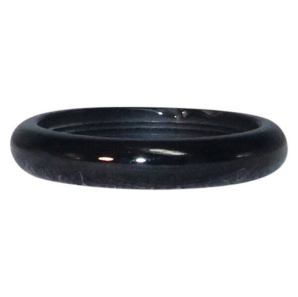 Jade - Black Jade Band Rings Regular and Narrow Widths:  Available in Sizes 6 - 10 - Image 5