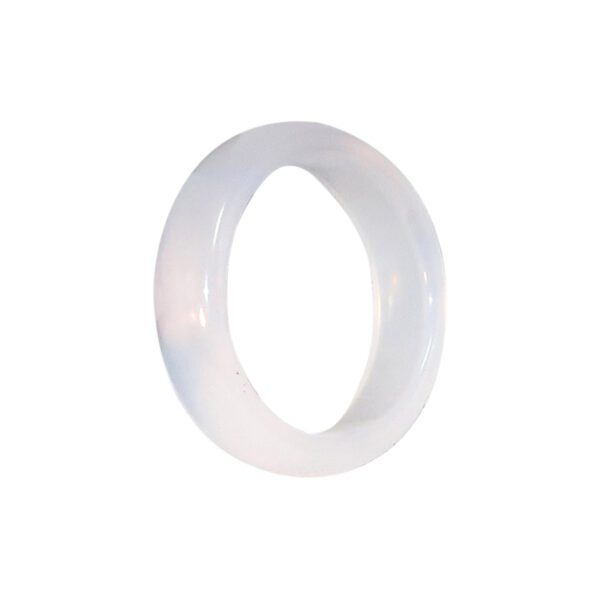Jade - White Jade Band Ring:  Available in Sizes 6 thru 12.75